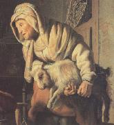 REMBRANDT Harmenszoon van Rijn Tobit and Anna with the Kid (mk33) oil painting reproduction